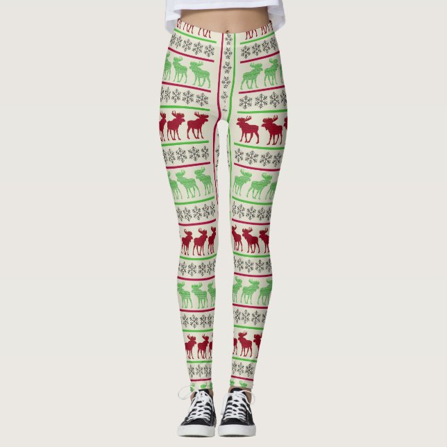 LEGGING ORNAMENTOS DE NATAL RENDAIS (Frente)
