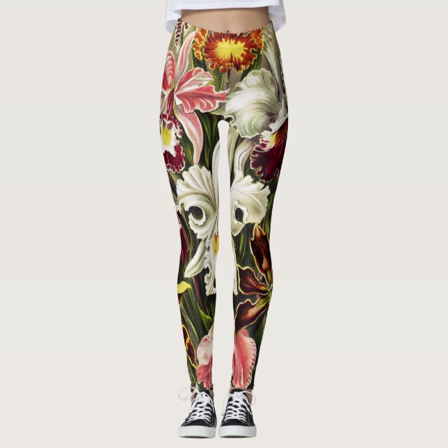 Legging Orquídeas, Orquídeas Denusblumen Ernst Haeckel (Frente)