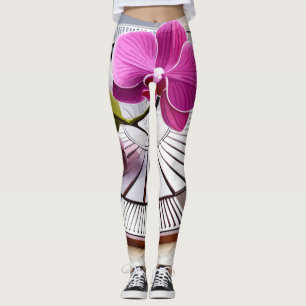 Legging Orquídeas Rosa Expectativas em Prata