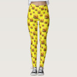 Legging Os cheeseburgers amarelos brilhantes ilustraram<br><div class="desc">Você olhará bom bastante comer nos estes o divertimento e as caneleiras coloridas que caracterizam um fundo amarelo brilhante e all over um impressão de cheeseburgers dobro de vista saborosos. Você ama hamburgueres? Encontre mais produtos do cheeseburger na loja de Zazzle do design do asterisco.</div>