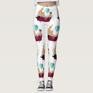 Legging Os dois gay do SlipperyJoe adoram a banheira de de