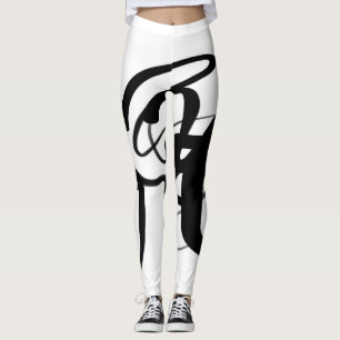 Legging Os drivers: Abstrato preto e branco