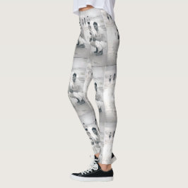 Legging Os olhos das caneleiras das mulheres de Keke