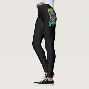 Legging Os titã adolescentes vão! corvo de   "nao