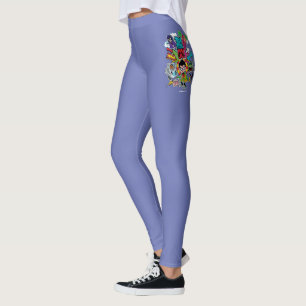 Legging Os titã adolescentes vão! gráfico da seta da