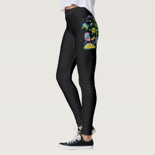 Legging Os titã adolescentes vão! gráfico Gnarly da piz