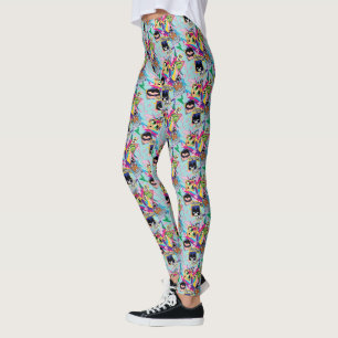 Legging Os titã adolescentes vão! os anos 90 retros de