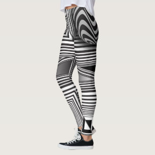 Legging Ótica através de Formas