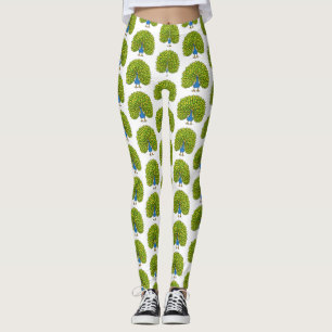 Legging Ótima ilustração de pássaro pavão brilhante