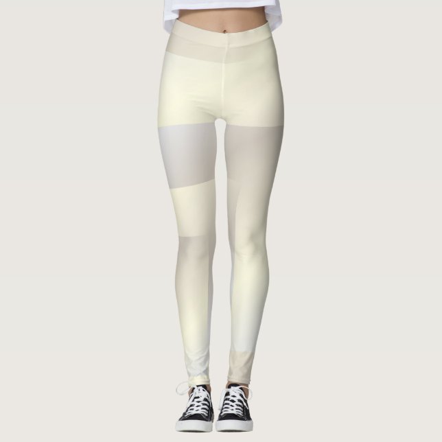 Legging Ouro branco geométrico (Frente)