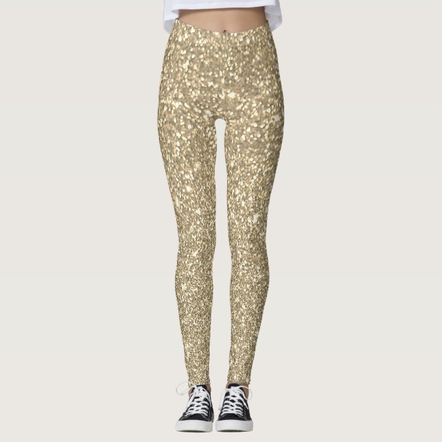 Legging ouro "brilho" - (Frente)