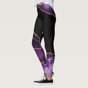 Legging Ouro de Glamor Preto Violet
