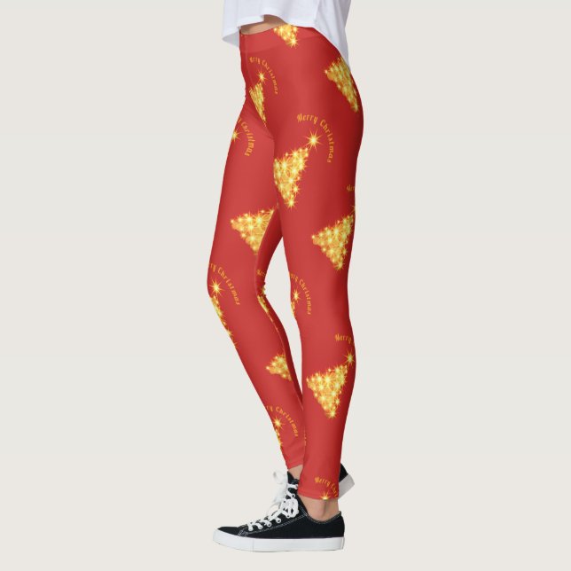 Legging Ouro Feliz de Natal Thunder_Cove (Esquerda)
