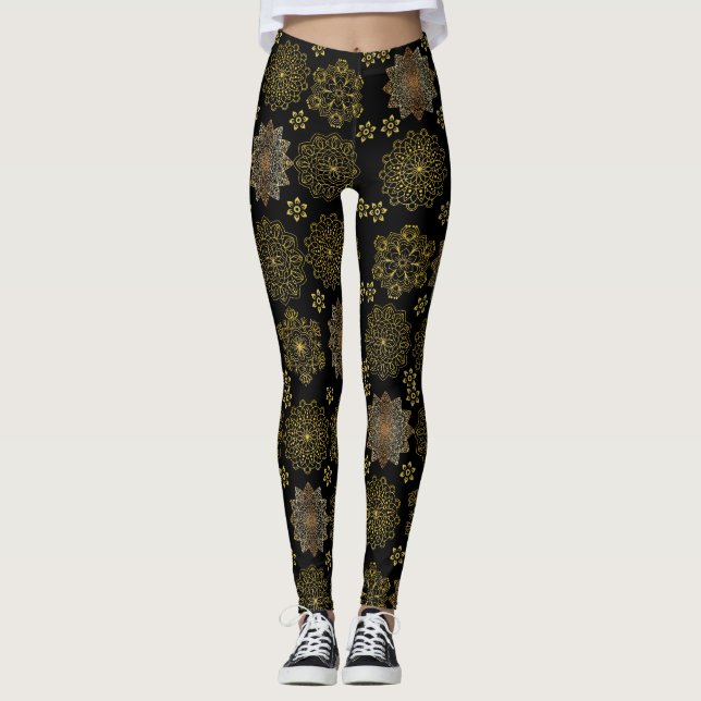 Legging ouro mandala (Frente)