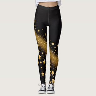 Legging Ouro Stardust: Encantamento e faísca