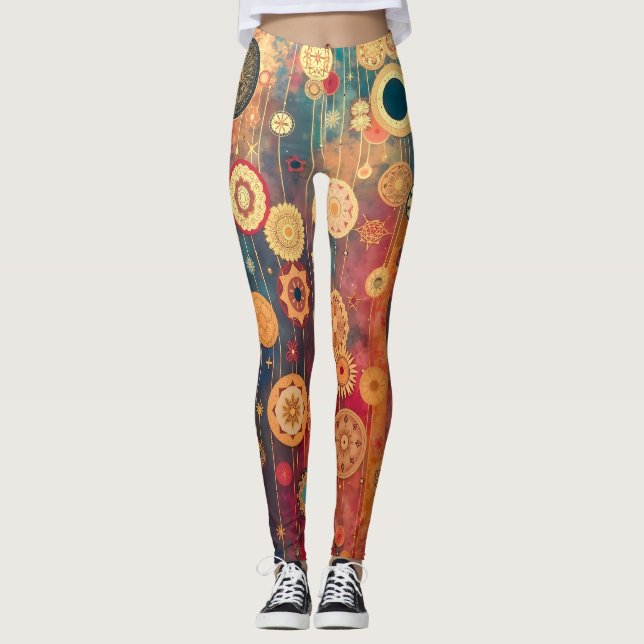 Legging Ouro Suspenso (Frente)