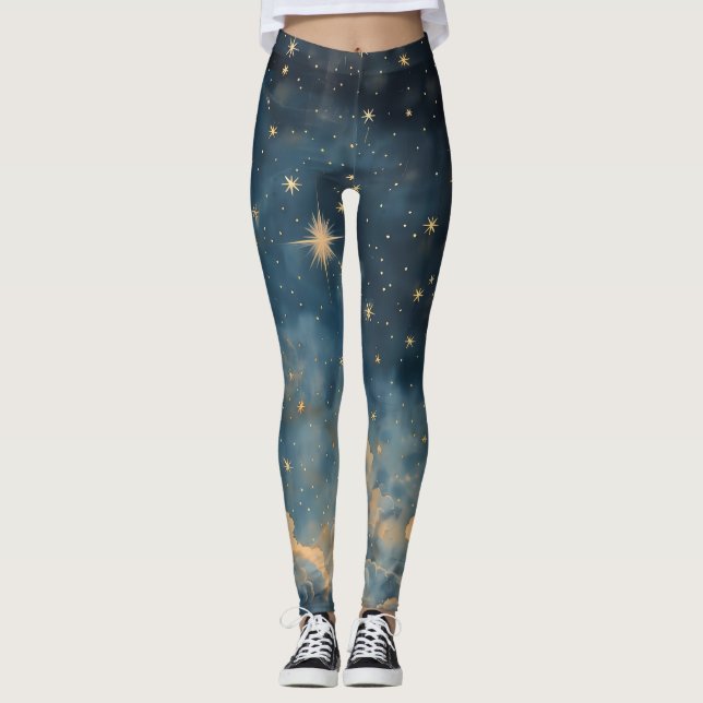 Legging Ouro Twilight Sky Celestial (Frente)