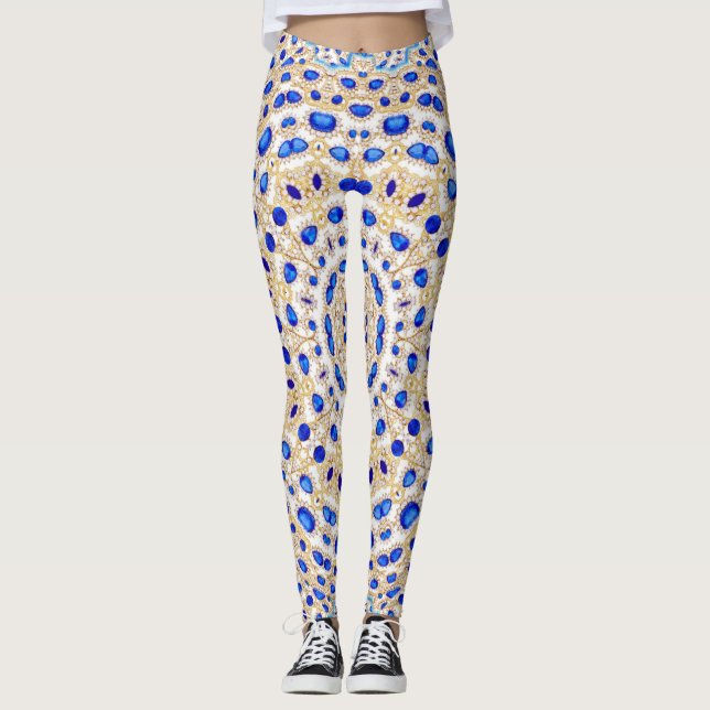 Legging Ouros azuis (Frente)