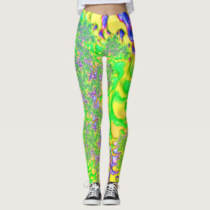 Legging Ousada Colorida Psicodélica Funky Viagem de Ácido