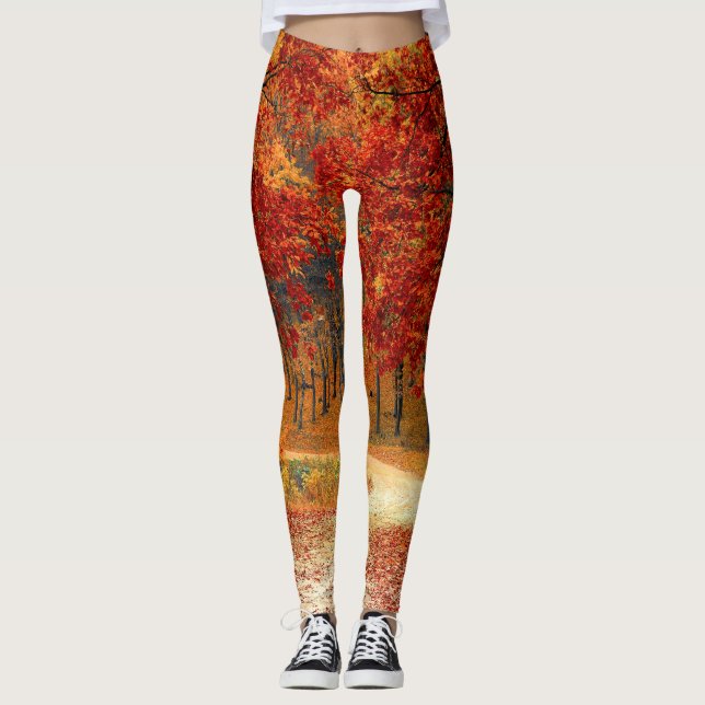 Legging outono na floresta (Frente)