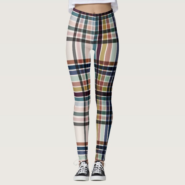Legging Outono & Plaid Creme  (Frente)