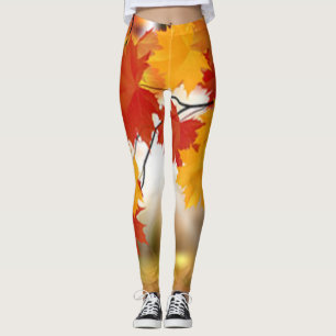 Legging Outubro~ Halloween~Ação de Graças ~ Folhas ~