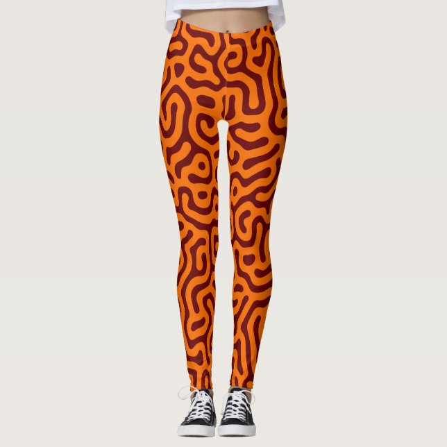 Legging padrão abstrato (Frente)