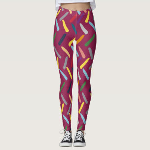Legging Padrão Abstrato Moderno