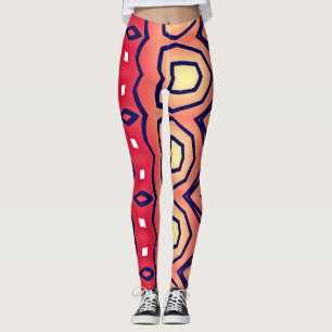 Legging Padrão abstrato multicolorido "Ratti_Creative_Arts
