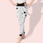 Legging Padrão Abstrato preto e branco<br><div class="desc">Leggings de padrão branco e Abstrato preto. Estas elegantes leggings festivas apresentam um belo Abstrato,  impressão de padrão preto e branco. Para qualquer personalização,  entre em contato comigo em mypaperlove2021@gmail.com</div>