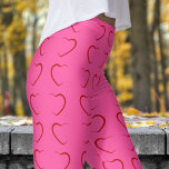 Legging Padrão Adorável de Corações de Amor Rosa Rosa<br><div class="desc">Negrito e Ativo: Traga uma explosão de amor para sua roupa ativa com essas leggings coloridas de Coração do Amor! Projetados para mulheres que amam malhação e talento, estas leggings oferecem a combinação perfeita de estilo e conforto. Quer você esteja na academia, correndo, ou relaxando em casa, eles se ajustado...</div>