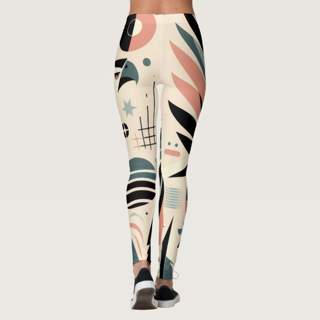 Legging Padrão Águia Atômica de Bico Forte (Verso)
