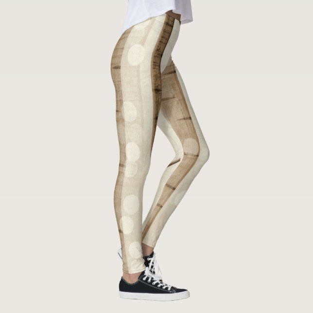 Legging Padrão-Árvore-Birch-| Zazzle_Growth. (Direita)