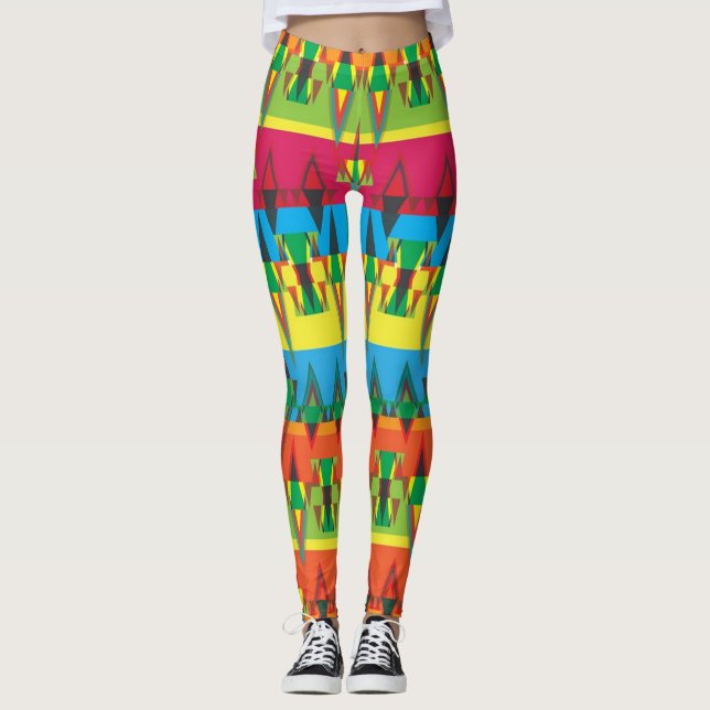 Legging Padrão Aztec (Frente)