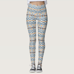 Legging Padrão azteca em aquarela fofa
