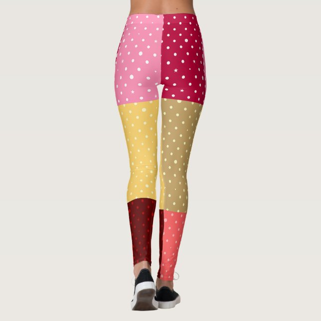 Legging Padrão Bolinhas monograma (Verso)
