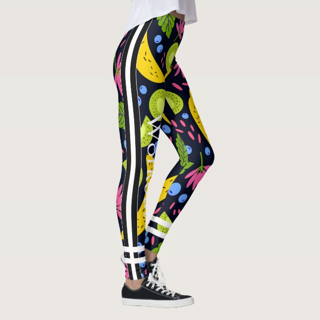 Legging Padrão bonito de fruta de moda l Colorido (Direita)