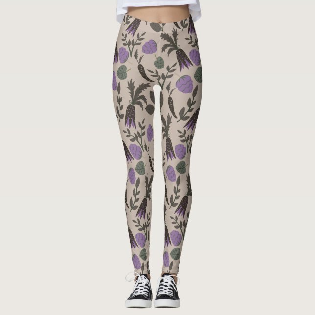 Legging Padrão bonito de Verão (Frente)