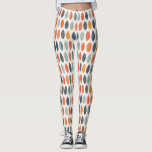 Legging Padrão Botânico De Folha De Cor Laranja-Cor-De-Lar<br><div class="desc">Se precisar de mais alguma personalização,  por favor,  sinta-se à vontade para me enviar uma mensagem em yellowfebstudio@gmail.com.</div>