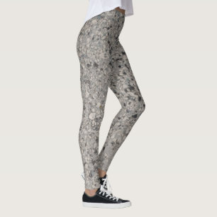 Legging padrão branco e preto