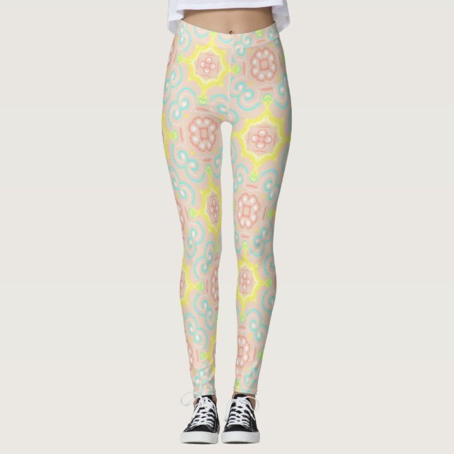 Legging Padrão Caleidoscópio (Frente)