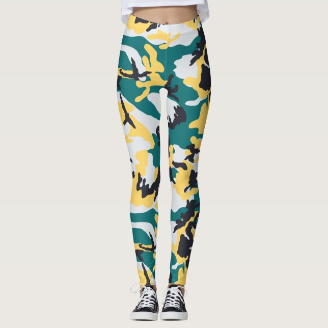 Legging Padrão Camuflado de Lagos (Frente)