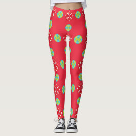 Legging Padrão Charme de Férias de Natal 03 -