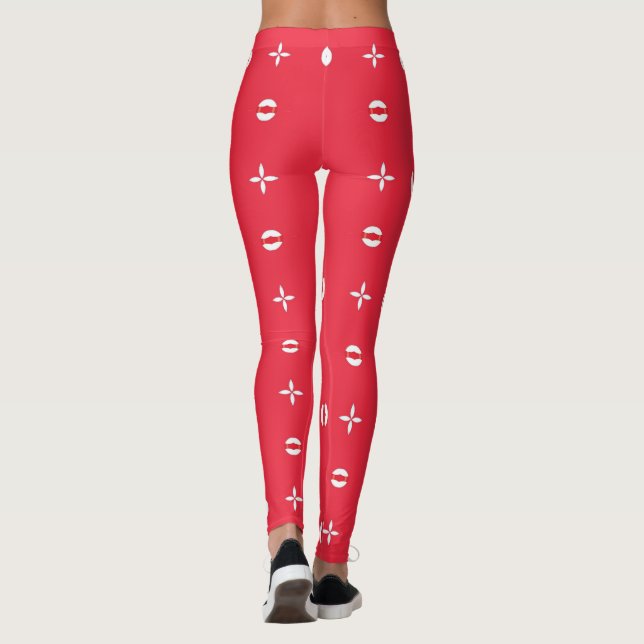 Legging Padrão Charme de Férias de Natal 09 -  (Verso)