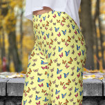 Legging Padrão Colorido de Borboletas Amarelas<br><div class="desc">Levem seu estilo a novas alturas com essas pernas de borboleta! Combinando cores ousadas com um ajustado confortável e lisonjeiro, elas são perfeitas para visto casual ou adicionando um toque lúdico ao seu guarda-roupa. Lindas, encantadoras e de tipo único, estas leggings estão prontas para fazer uma declaração. Não perca a...</div>