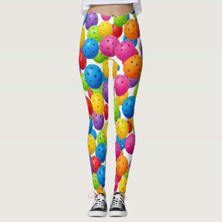 Legging Padrão Colorido de Pickleball