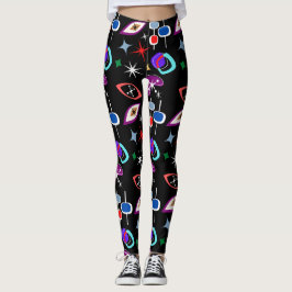 Legging Padrão Colorido Geométrico