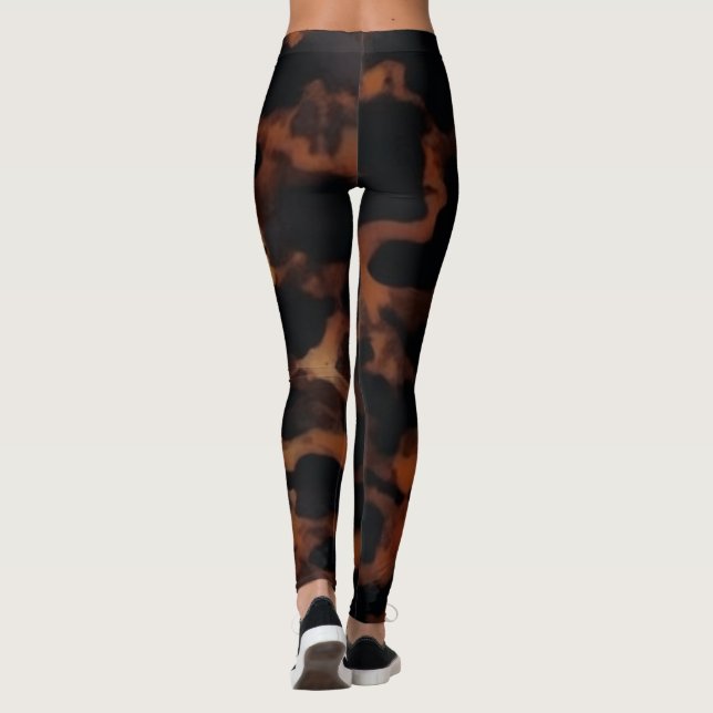 Legging Padrão contínuo de casco de tartaruga, elegante ca (Verso)