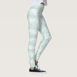 Legging Padrão contínuo de rabiscos de nebulosa moderna