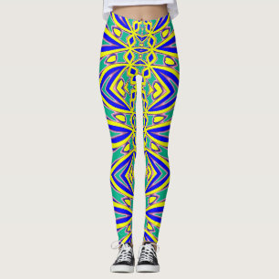 Legging Padrão contínuo multicolorido "Ratti_Creative_Arts